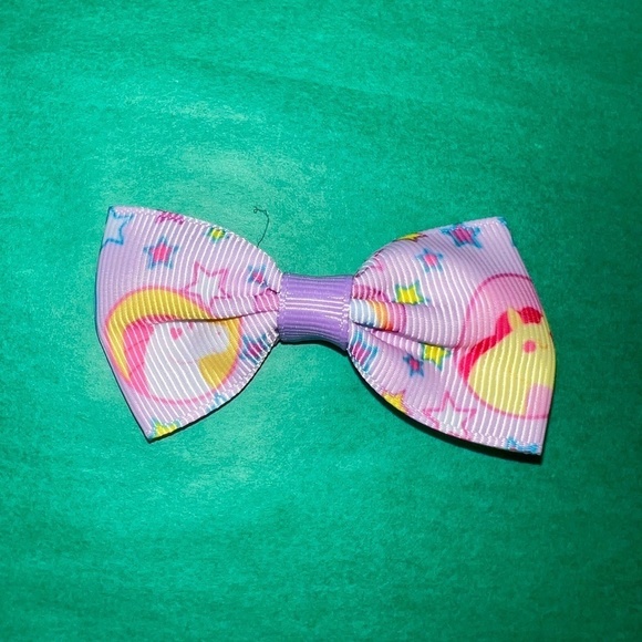 NWOT 🥀 Girl's Colorful Cute 2PK Hair Bow Clips - Picture 10 of 10